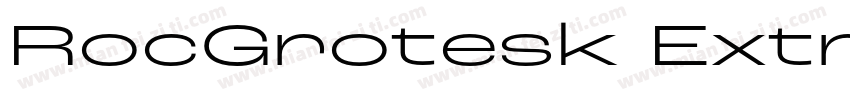 RocGrotesk ExtraWideExtraBold字体转换